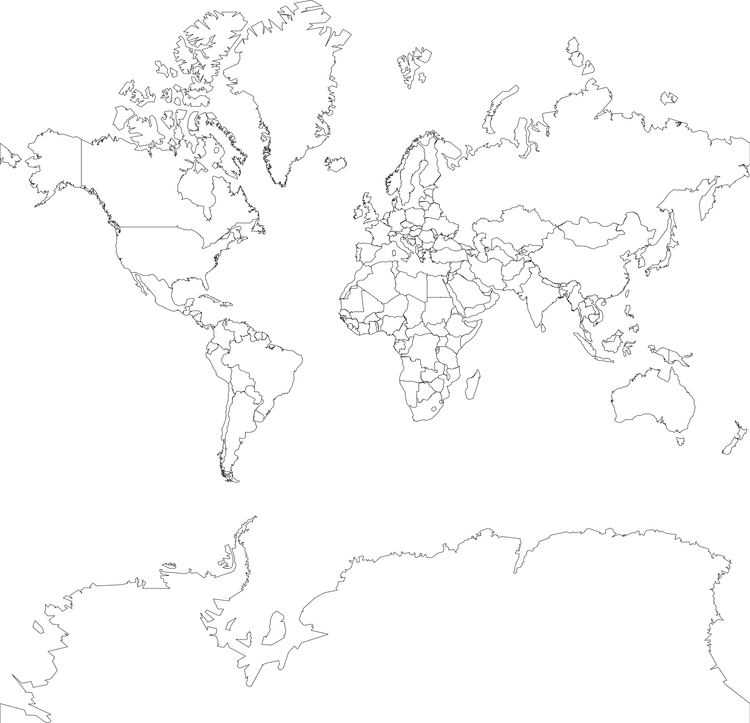 Map of the world
